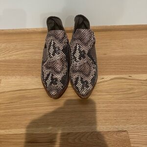 Chinese Laundry Snake Print Ankle Boots